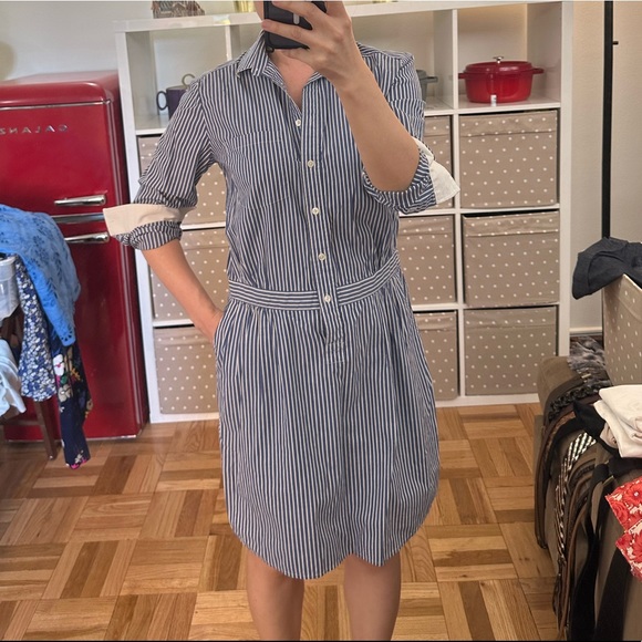 Striped shirt dress - Picture 1 of 9
